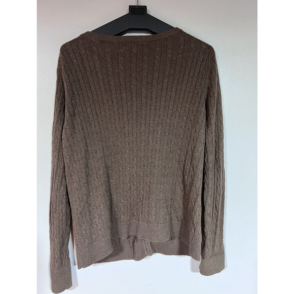 Eddie Bauer Cardigan Sweater Women's Extra Large XL Brown Button Ribbed - Picture 2 of 8